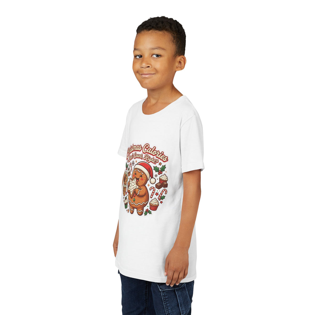 Christmas Calories Don't Count, Right? Kids T-Shirt
