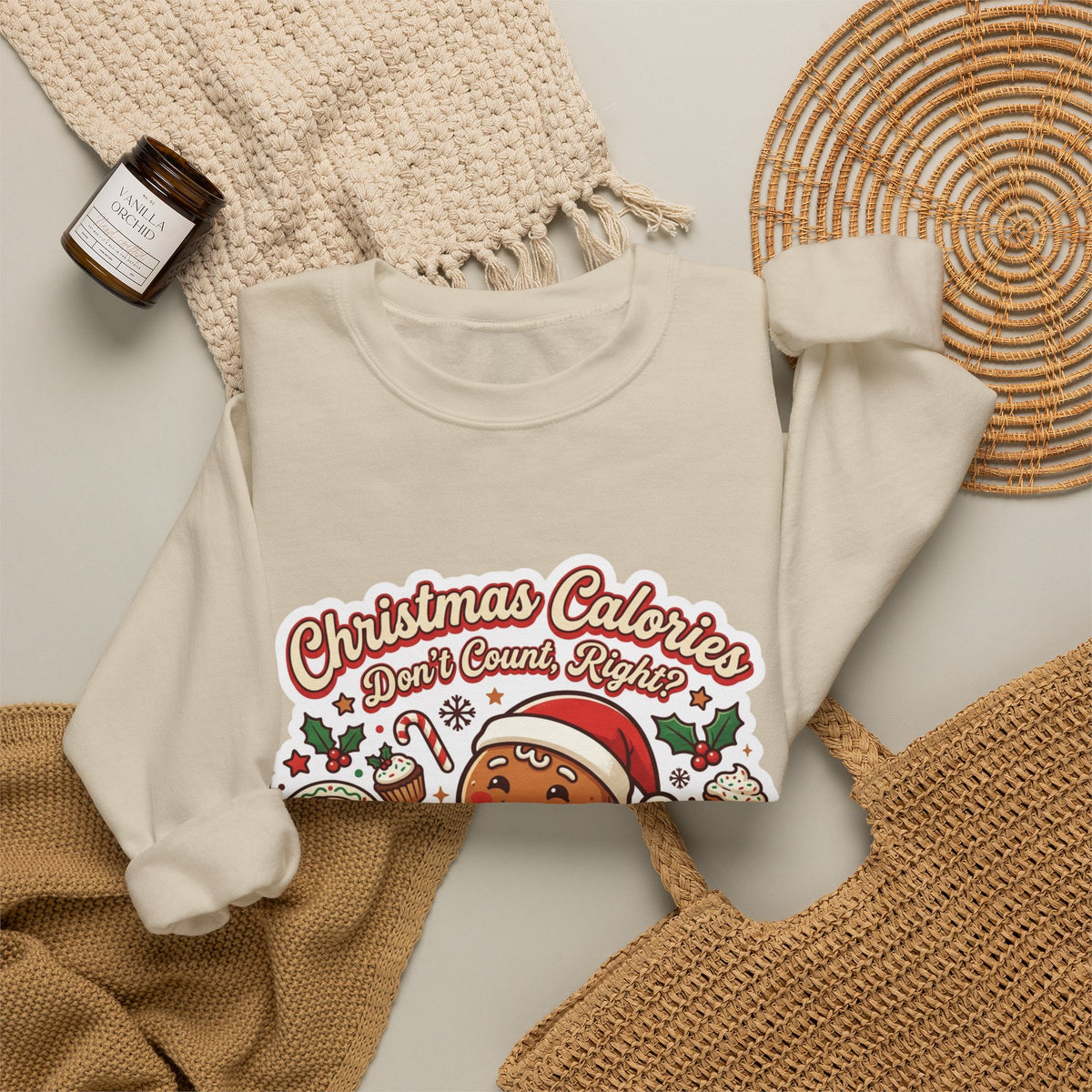 Christmas Calories Don't Count, Right? Crewneck Sweatshirt