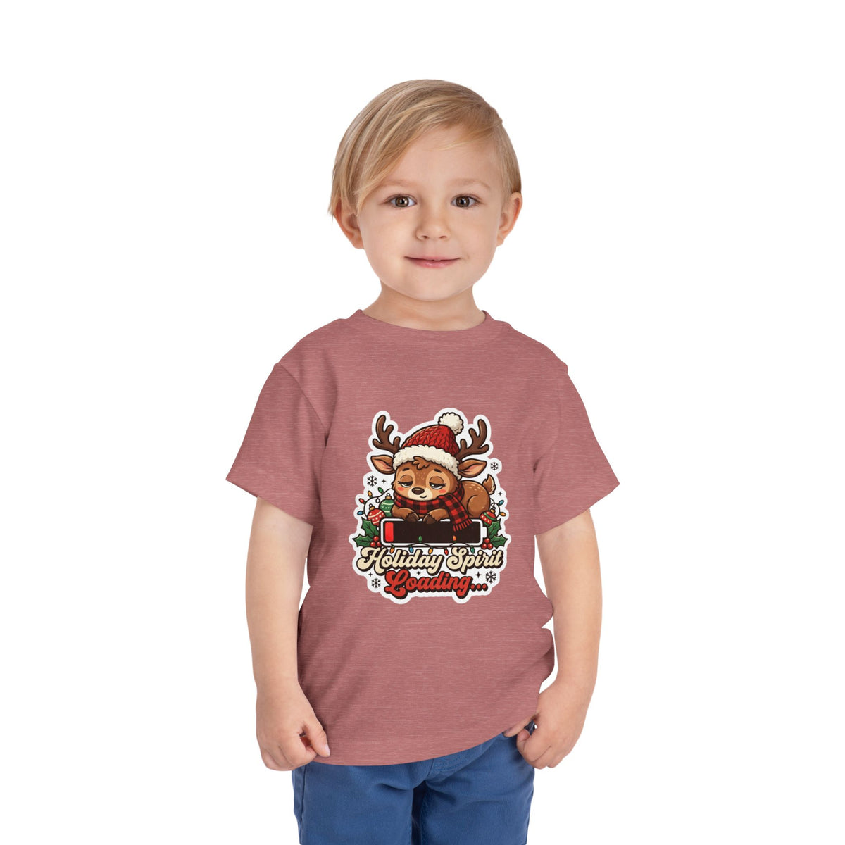 Holiday Spirit Loading Toddler Christmas T-Shirt
