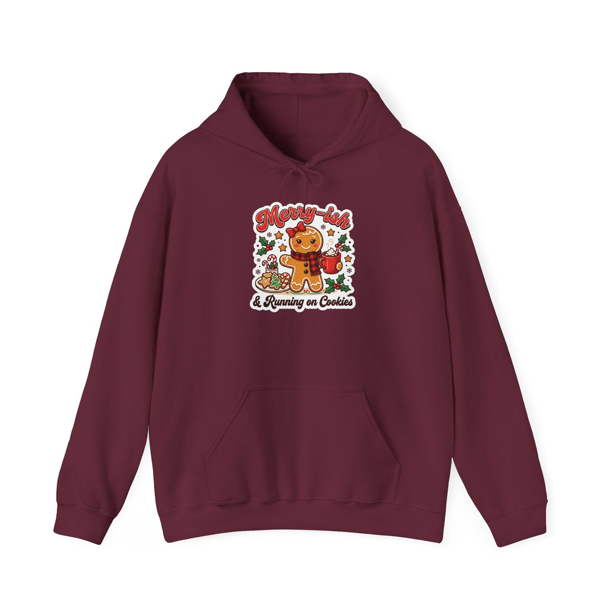Merry-ish & Running on Cookies Christmas Hoodie