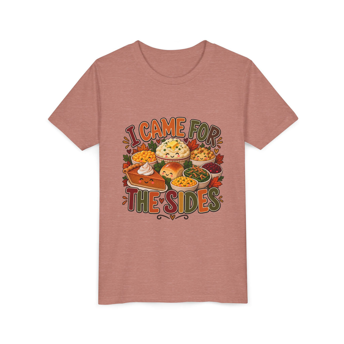 I Came for the Sides Kids Thanksgiving T-Shirt