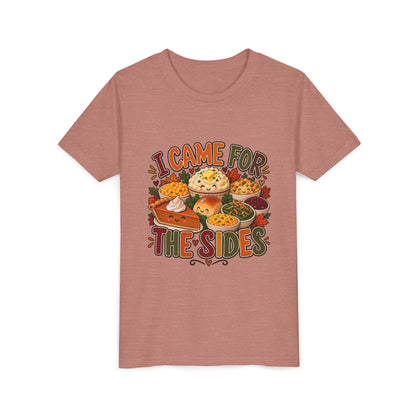 I Came for the Sides Kids Thanksgiving T-Shirt