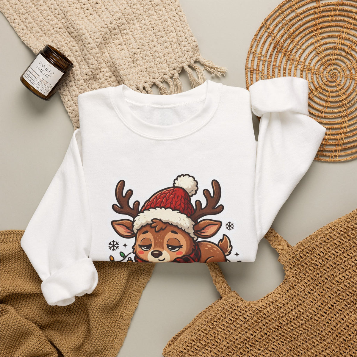 Holiday Spirit Loading Christmas Crewneck Sweatshirt