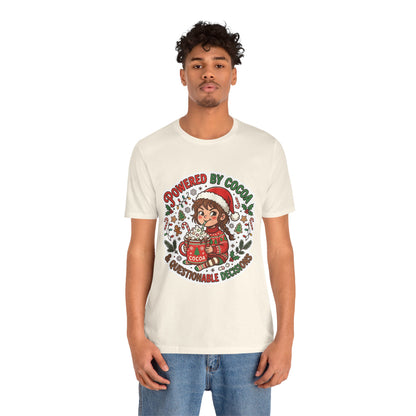Powered by Cocoa & Questionable Decisions Christmas T-Shirt