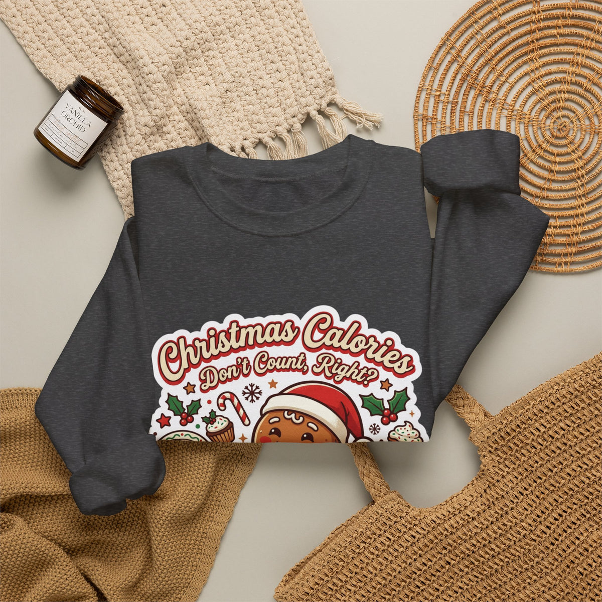 Christmas Calories Don't Count, Right? Crewneck Sweatshirt