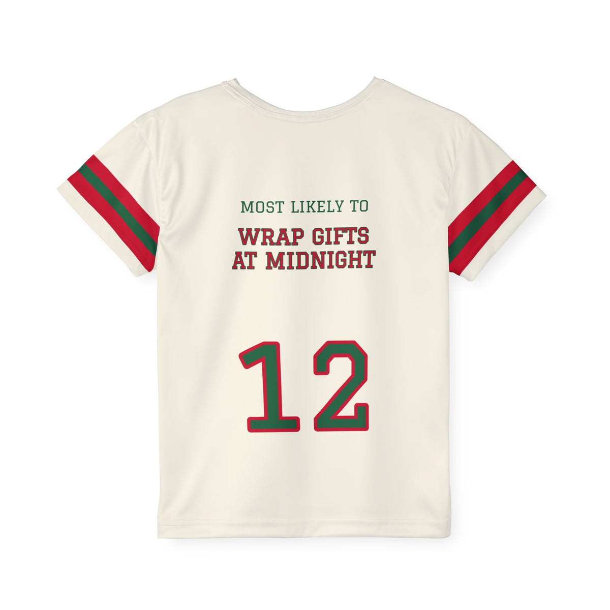 Santa's Squad Most Likely to Wrap Gifts at Midnight Kids Christmas Jersey