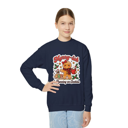 Merry-ish & Running on Cookies Kids Christmas Sweatshirt