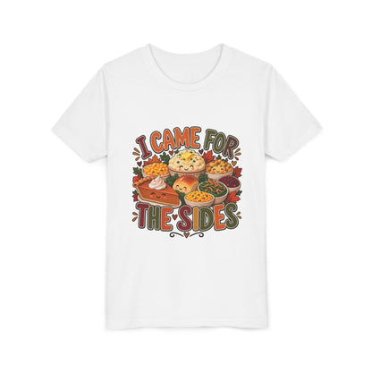 I Came for the Sides Kids Thanksgiving T-Shirt