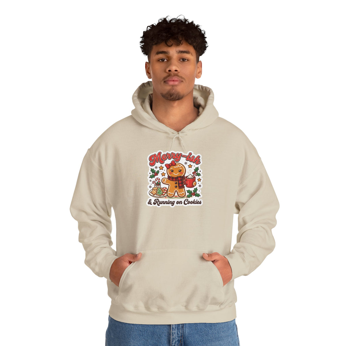 Merry-ish & Running on Cookies Christmas Hoodie
