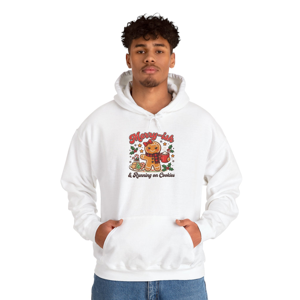 Merry-ish & Running on Cookies Christmas Hoodie