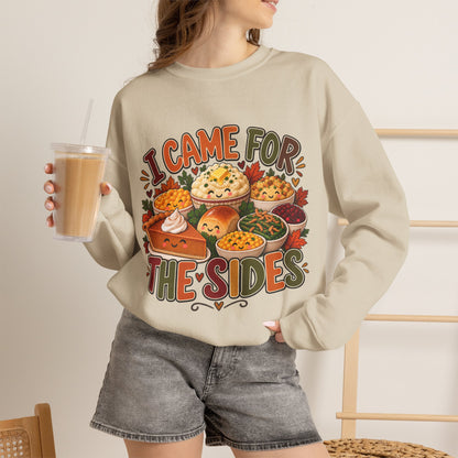 I Came for the Sides Thanksgiving Crewneck Sweatshirt