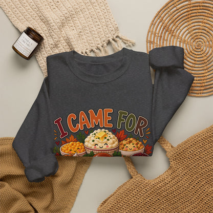 I Came for the Sides Thanksgiving Crewneck Sweatshirt