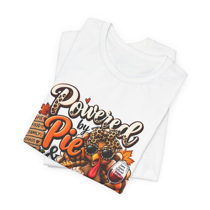 Powered by Pie & Family Drama Thanksgiving T-Shirt
