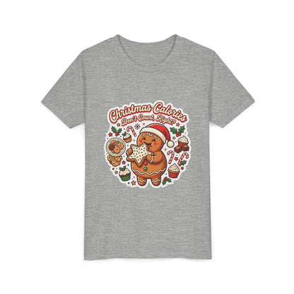 Christmas Calories Don't Count, Right? Kids T-Shirt