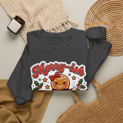 Merry-ish & Running on Cookies Christmas Crewneck Sweatshirt