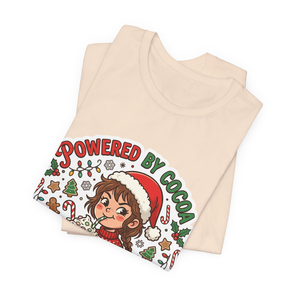 Powered by Cocoa & Questionable Decisions Christmas T-Shirt