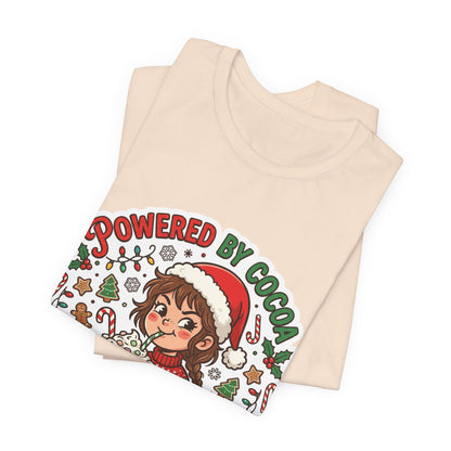 Powered by Cocoa & Questionable Decisions Christmas T-Shirt