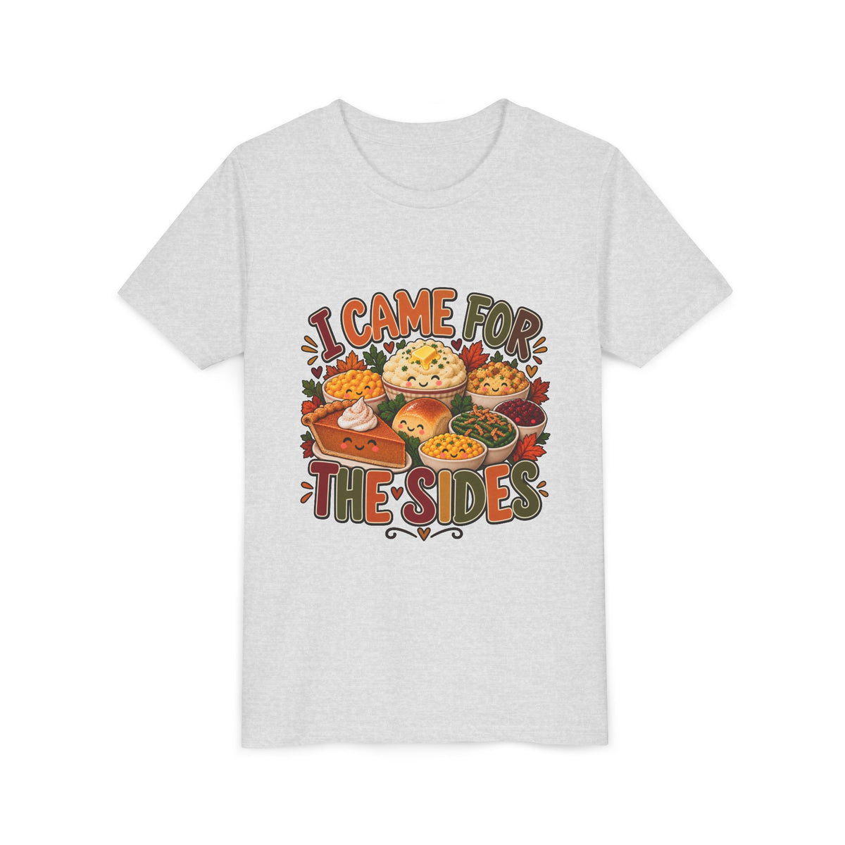 I Came for the Sides Kids Thanksgiving T-Shirt