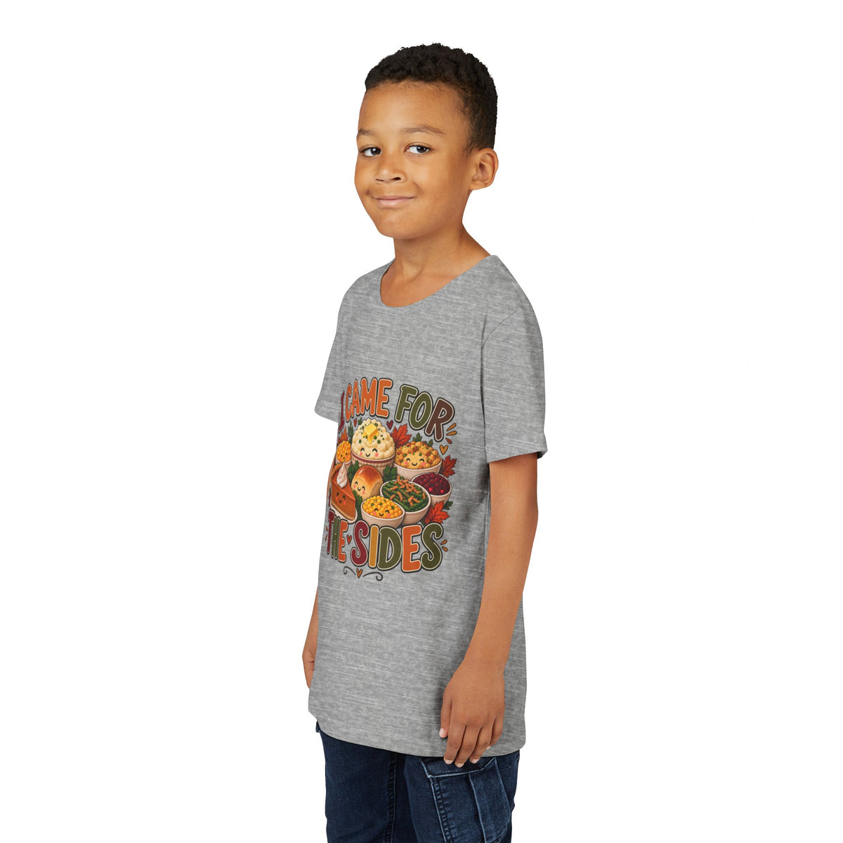 I Came for the Sides Kids Thanksgiving T-Shirt
