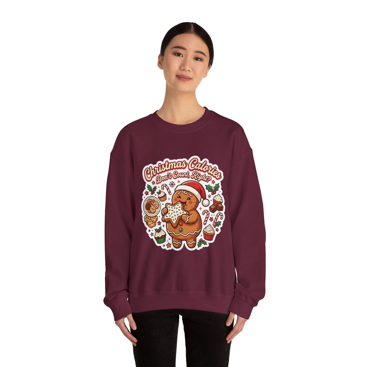Christmas Calories Don't Count, Right? Crewneck Sweatshirt
