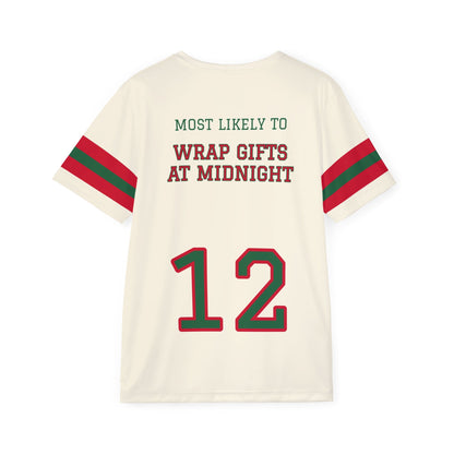Santa's Squad Most Likely to Wrap Gifts at Midnight Christmas Jersey