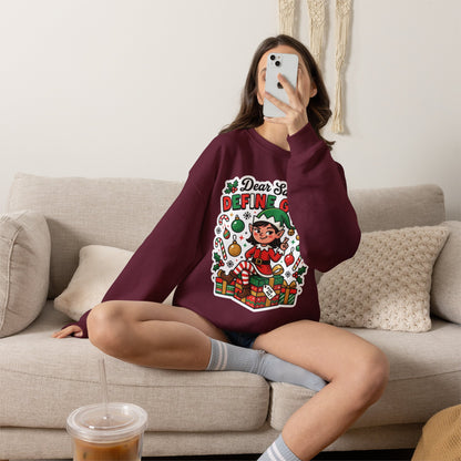 Dear Santa, Define Good Christmas Crewneck Sweatshirt