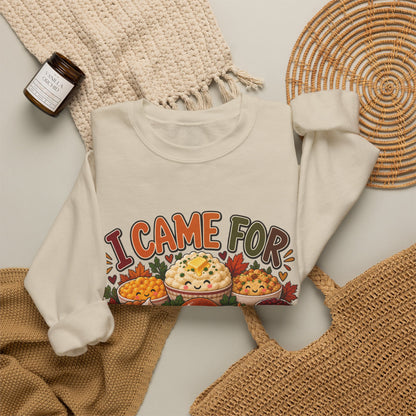 I Came for the Sides Thanksgiving Crewneck Sweatshirt