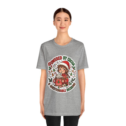 Powered by Cocoa & Questionable Decisions Christmas T-Shirt