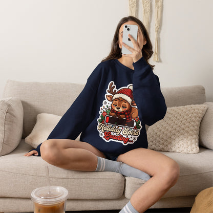 Holiday Spirit Loading Christmas Crewneck Sweatshirt