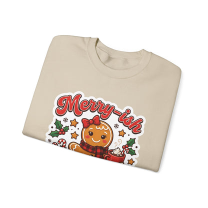 Merry-ish & Running on Cookies Christmas Crewneck Sweatshirt