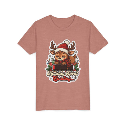 Holiday Spirit Loading Kids Christmas T-Shirt
