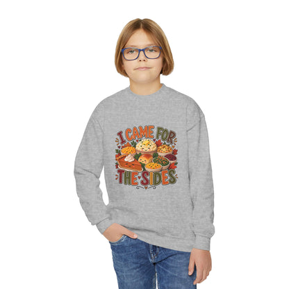 I Came for the Sides Kids Thanksgiving Sweatshirt