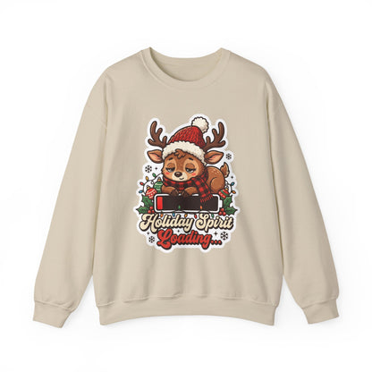 Holiday Spirit Loading Christmas Crewneck Sweatshirt