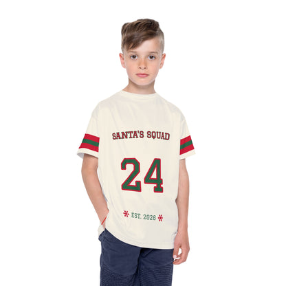 Santa's Squad Most Likely to Nap Through Presents Kids Christmas Jersey