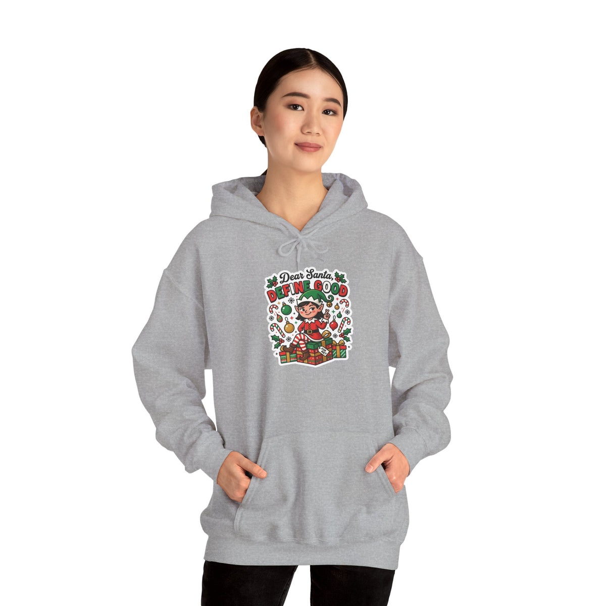 Dear Santa, Define Good Christmas Hoodie