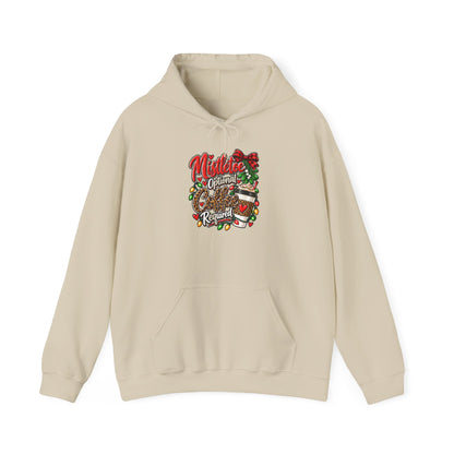Mistletoe Optional, Coffee Required Christmas Hoodie
