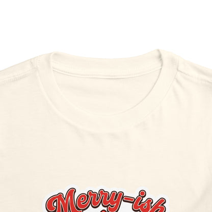 Merry-ish & Running on Cookies Toddler Christmas T-Shirt