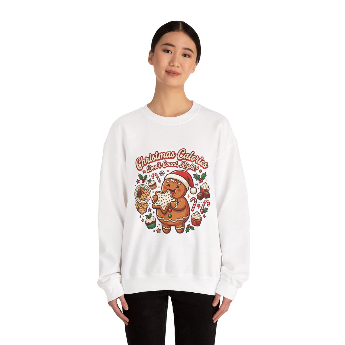 Christmas Calories Don't Count, Right? Crewneck Sweatshirt