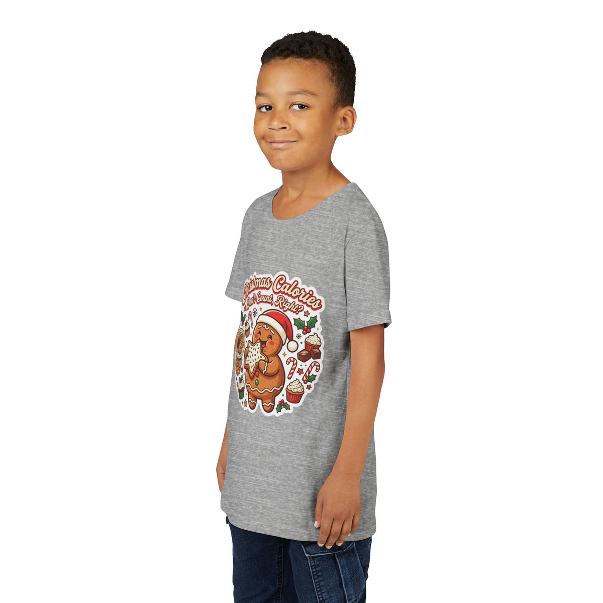 Christmas Calories Don't Count, Right? Kids T-Shirt