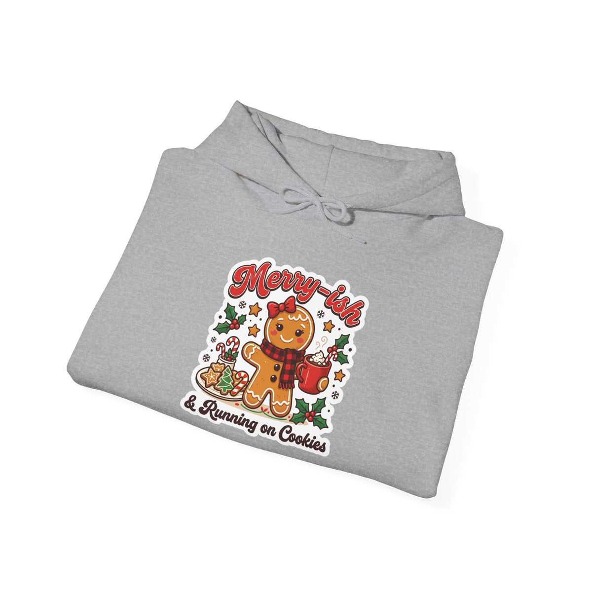Merry-ish & Running on Cookies Christmas Hoodie