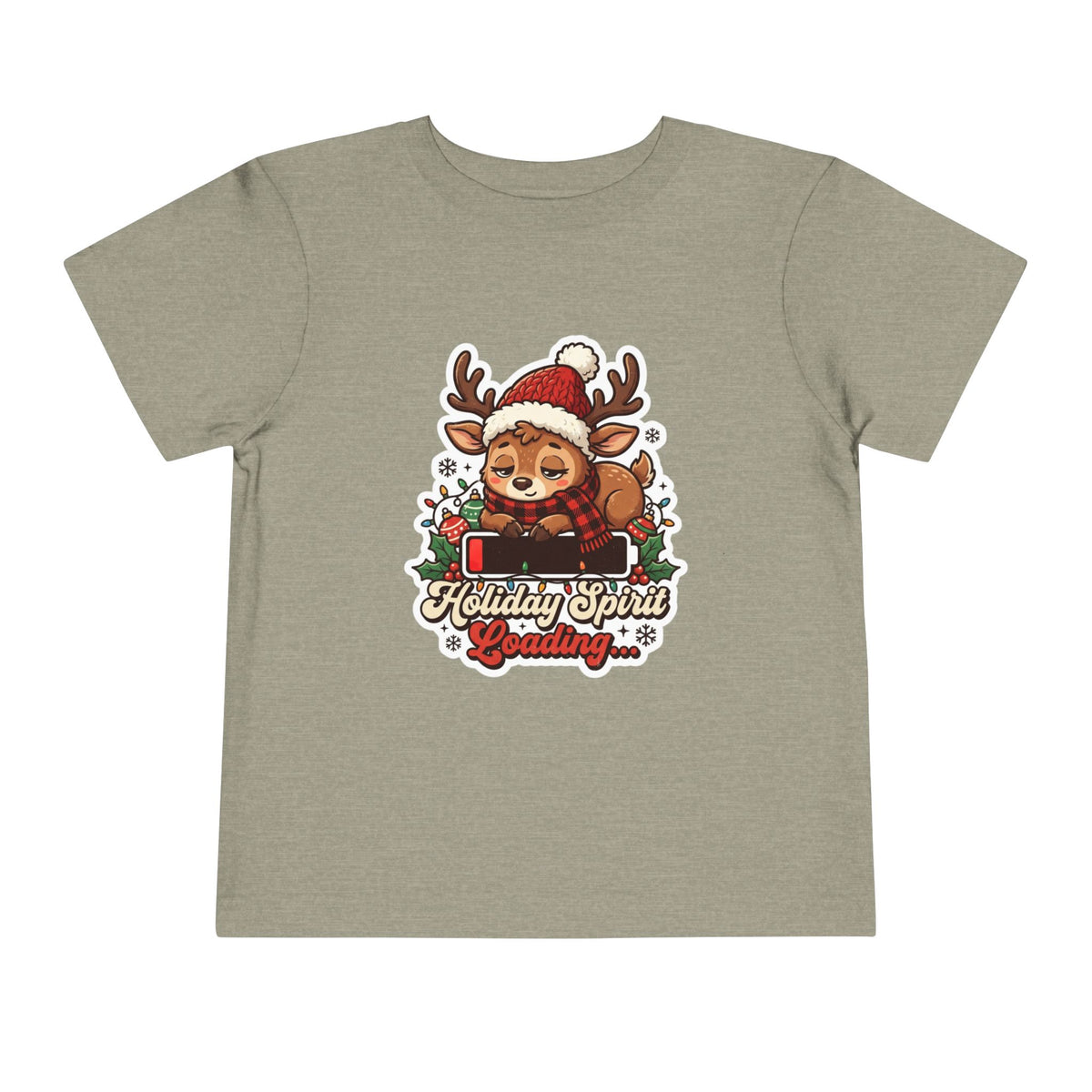 Holiday Spirit Loading Toddler Christmas T-Shirt