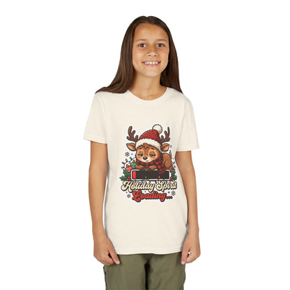 Holiday Spirit Loading Kids Christmas T-Shirt