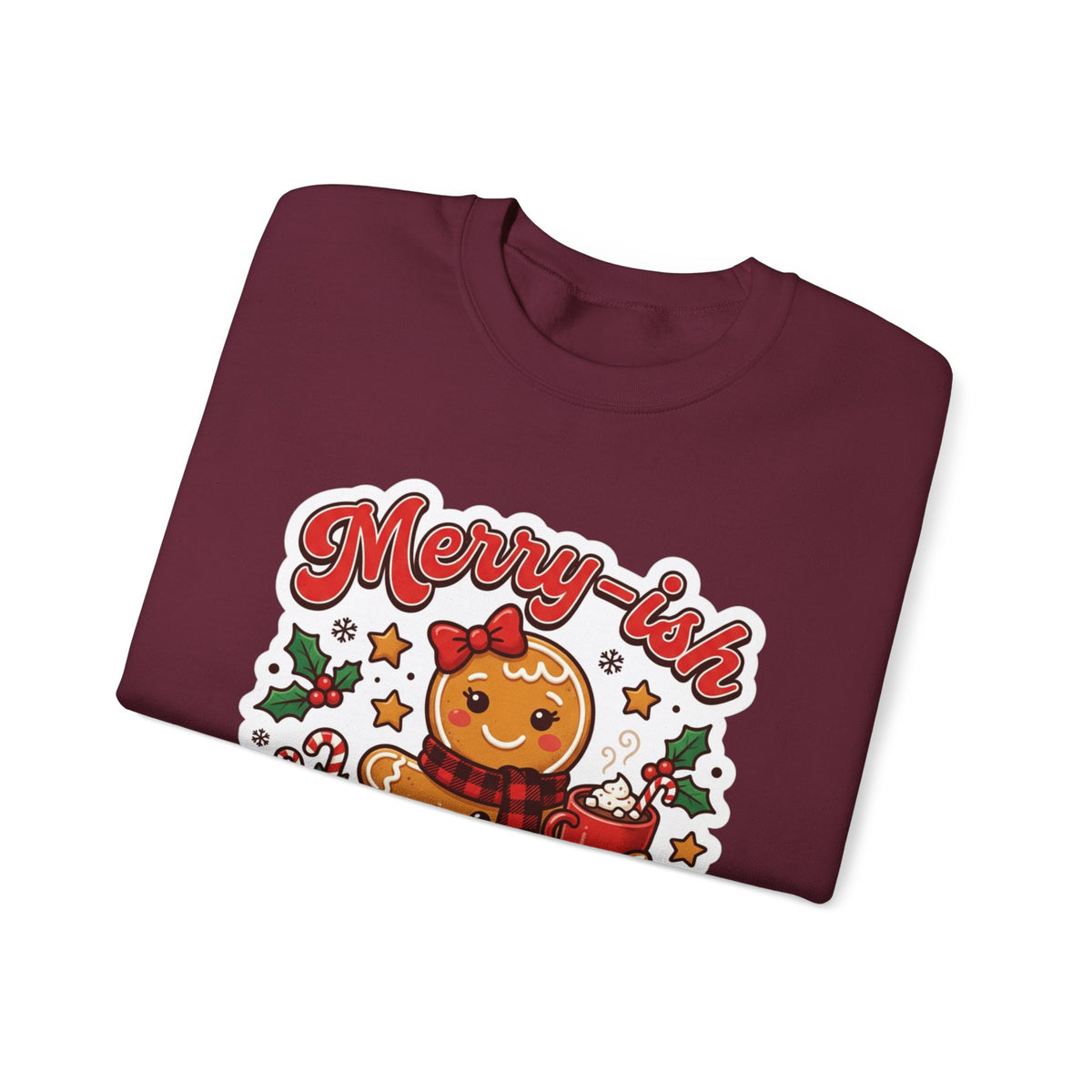 Merry-ish & Running on Cookies Christmas Crewneck Sweatshirt
