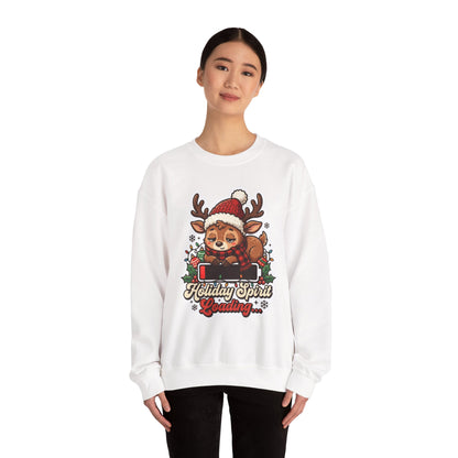 Holiday Spirit Loading Christmas Crewneck Sweatshirt