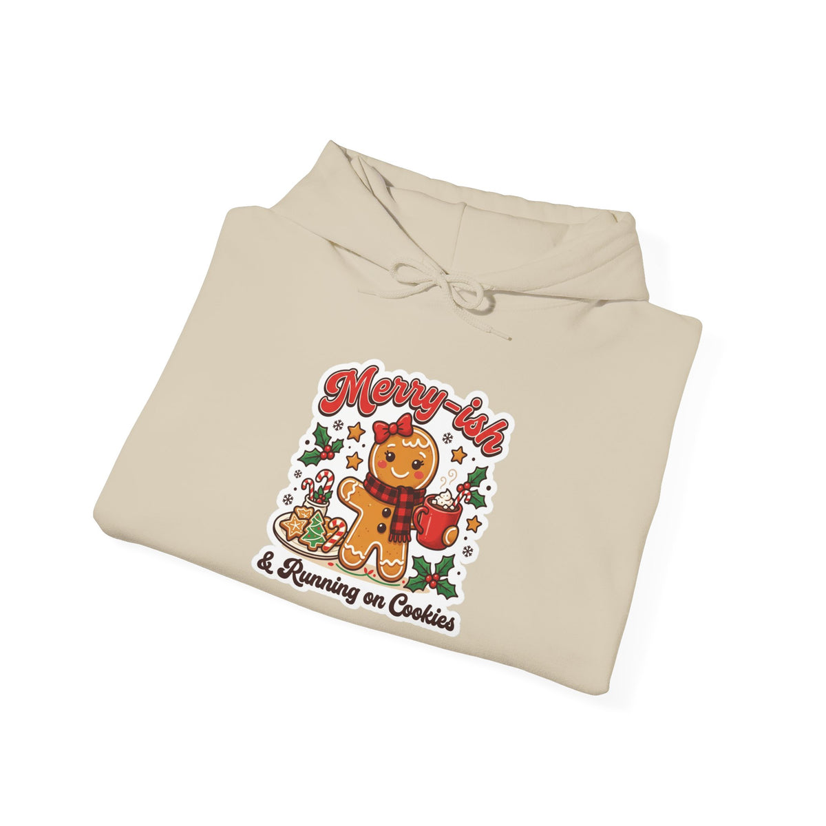 Merry-ish & Running on Cookies Christmas Hoodie