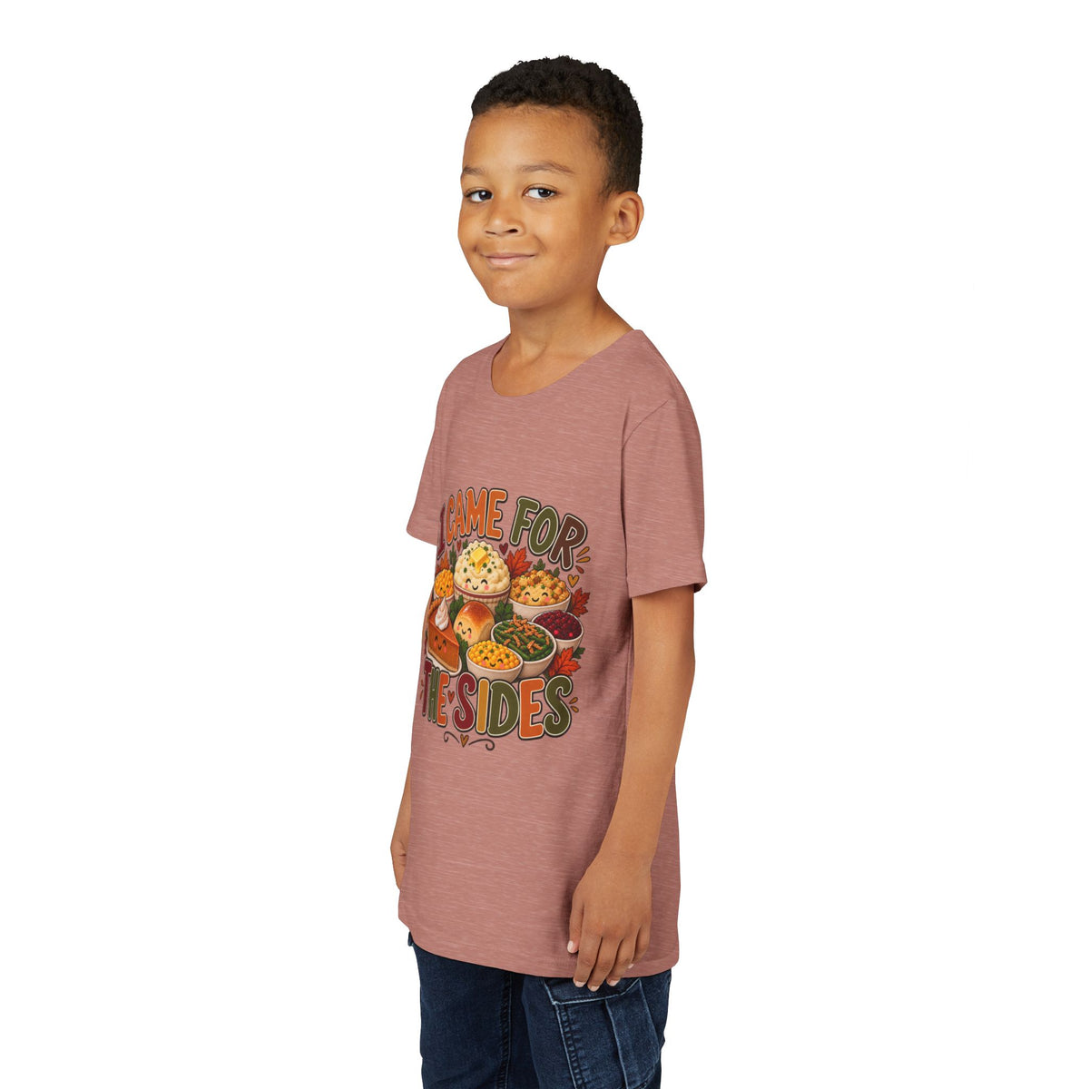 I Came for the Sides Kids Thanksgiving T-Shirt