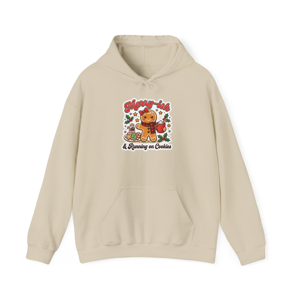 Merry-ish & Running on Cookies Christmas Hoodie