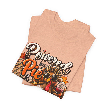 Powered by Pie & Family Drama Thanksgiving T-Shirt