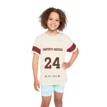 Santa's Squad Most Likely to Nap Through Presents Kids Christmas Jersey