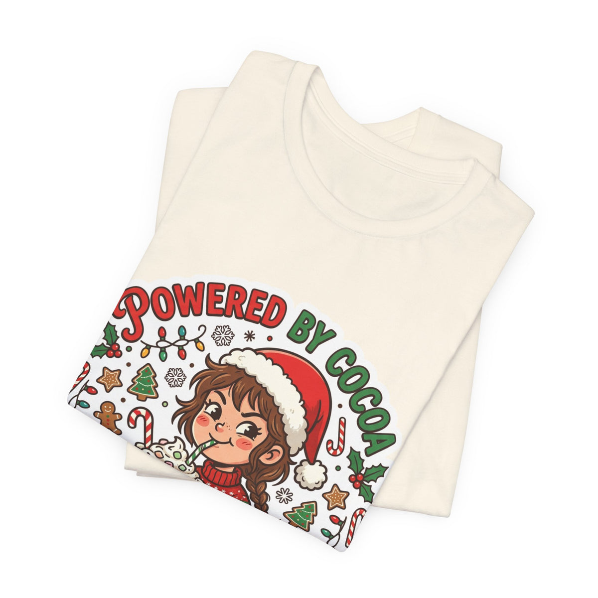 Powered by Cocoa & Questionable Decisions Christmas T-Shirt